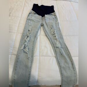 Pink Blush Maternity Jeans